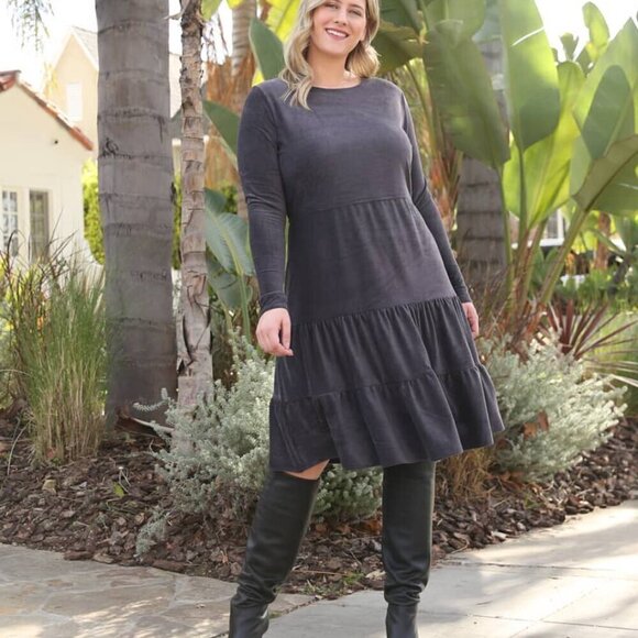 WUKOGIRLS Black Tiered Dress Size Medium Layered Brand New Capsule - Picture 6 of 6